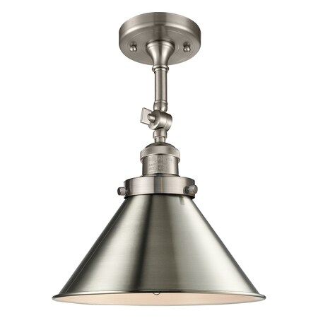 Innovations Lighting Metal Shade Semi-Flush 201F-SN-M10
